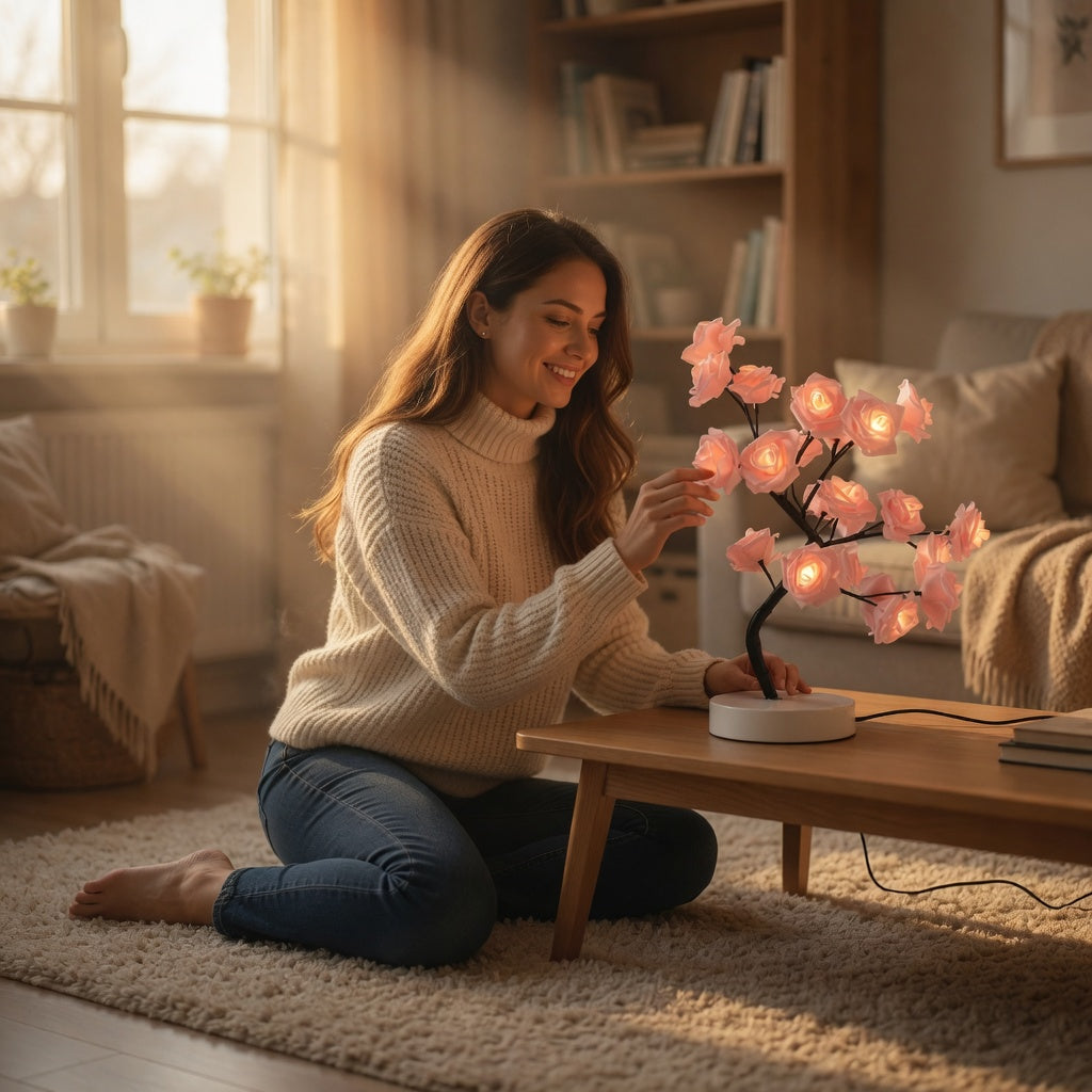 Real silk flowers, not plastic